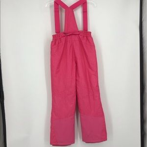 New Weatherproof pink  snow bibs size 14/16 girls